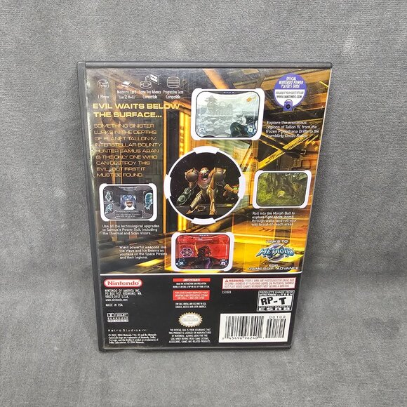 Metroid Prime with Bonus Disc Echoes Nintendo Gamecube CIB with Manual - Picture 2 of 3